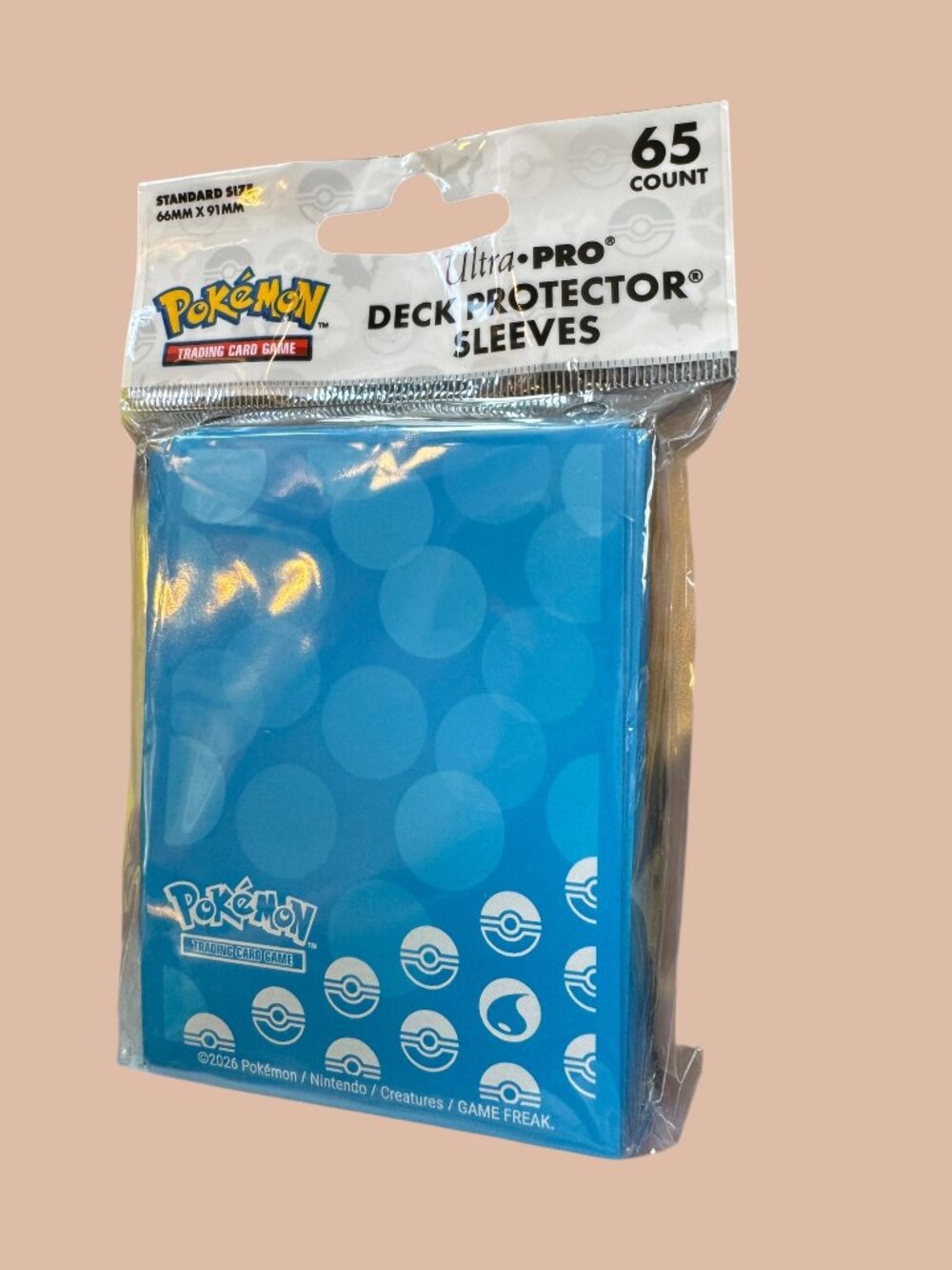 Ultra PRO Pokémon TCG Deck Protector® Sleeves, Water Type, 65 Count BLUE